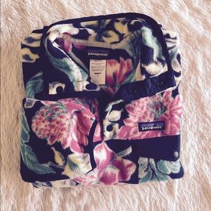 Patagonia Floral Pattern Synchilla Pullover